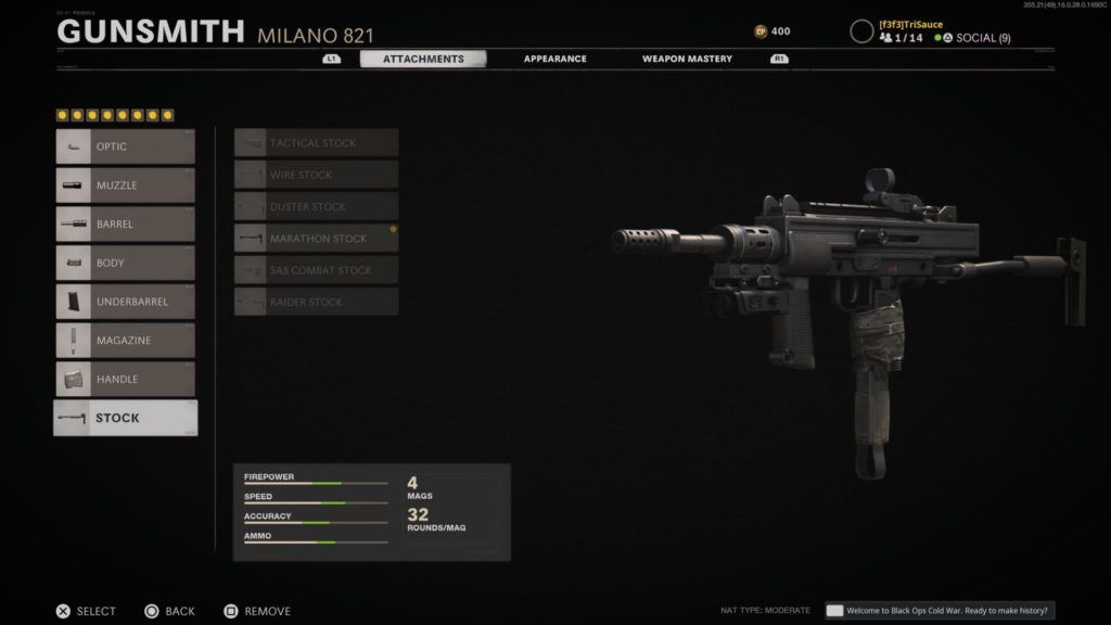 Milano Loadout Black Ops Kalter Krieg