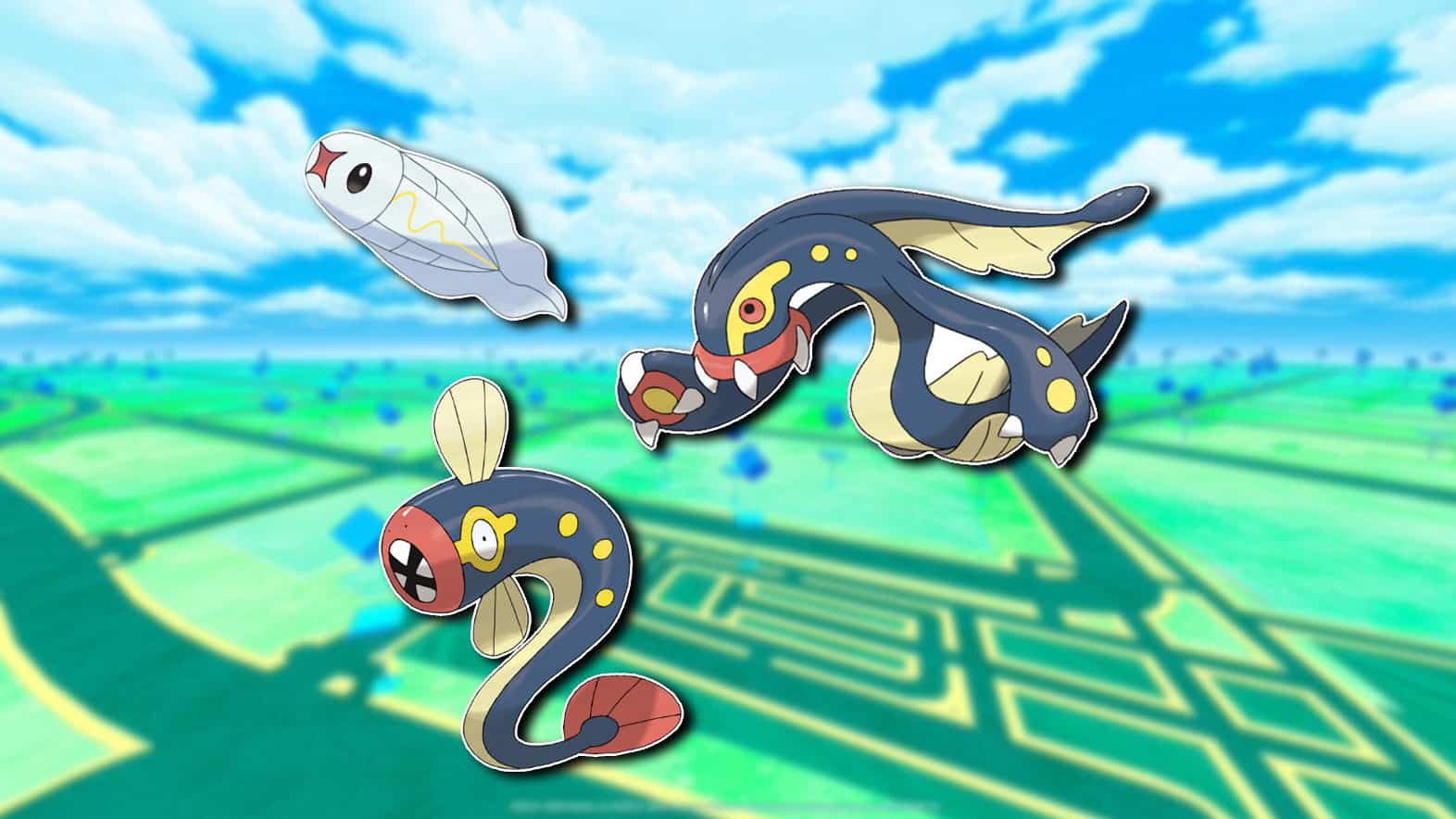 Screenshot der Eelektross-Evolutionslinie in Pokemon Go.