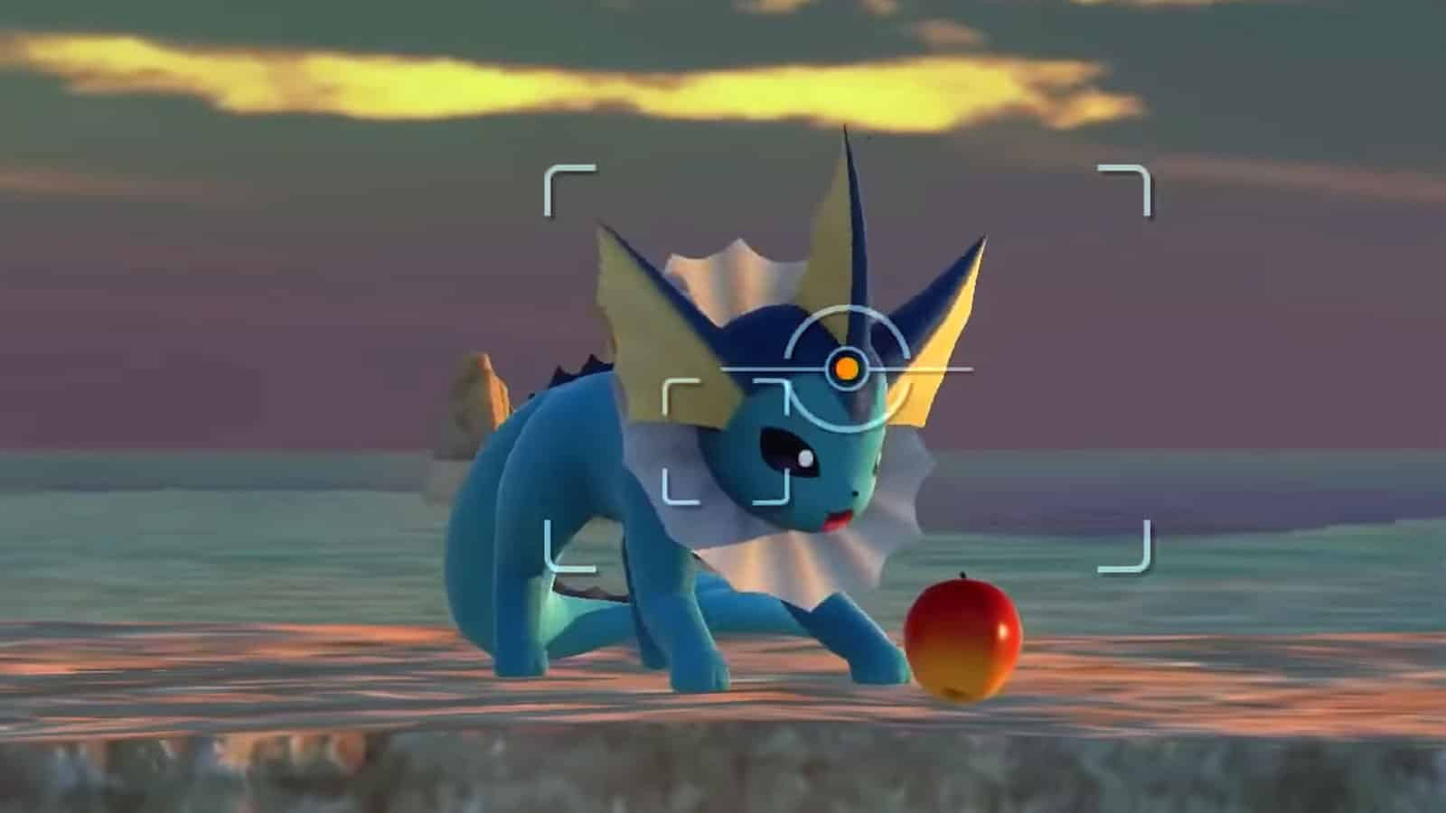 Vaporeon isst Fluffruit in neuem Pokemon Snap