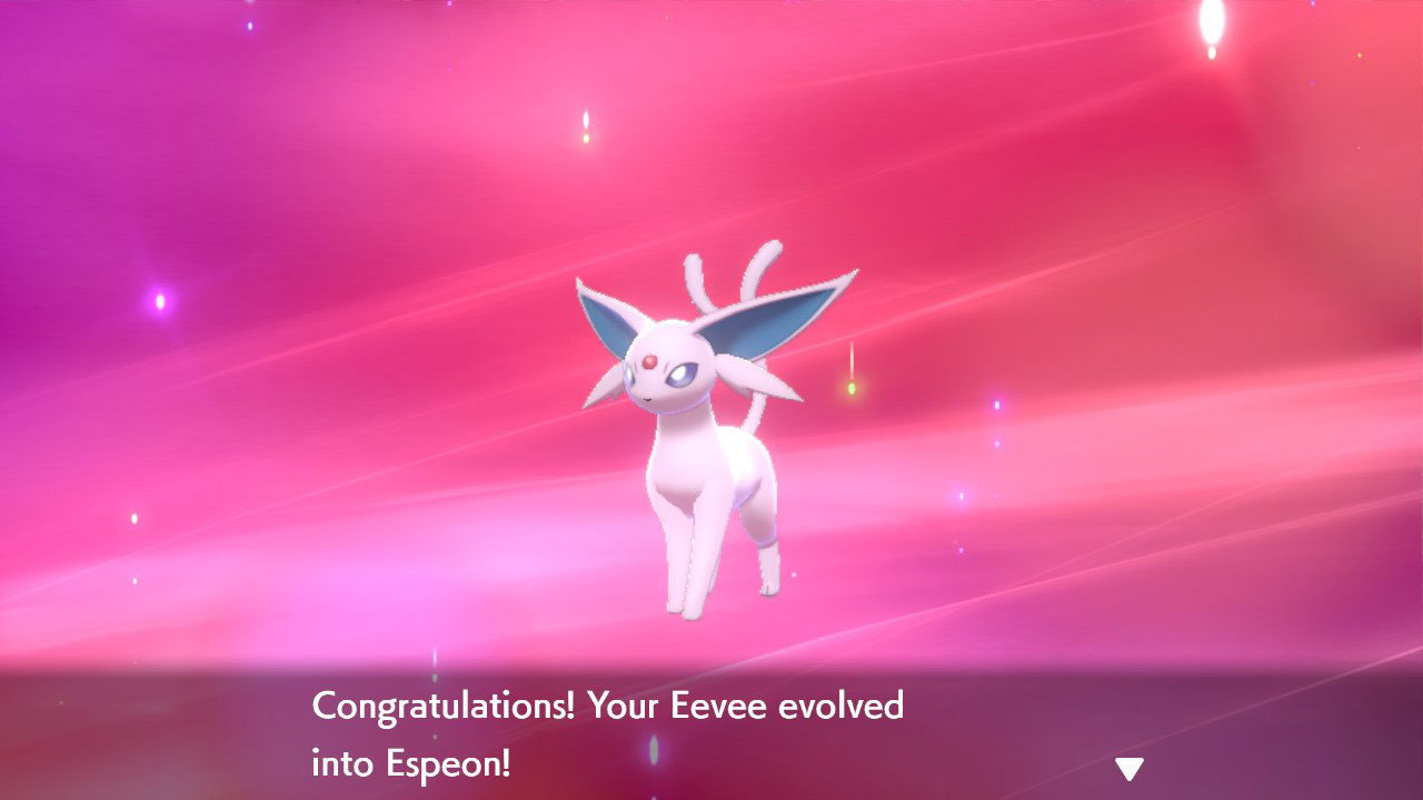 Eevee entwickelt Espeon Pokemon