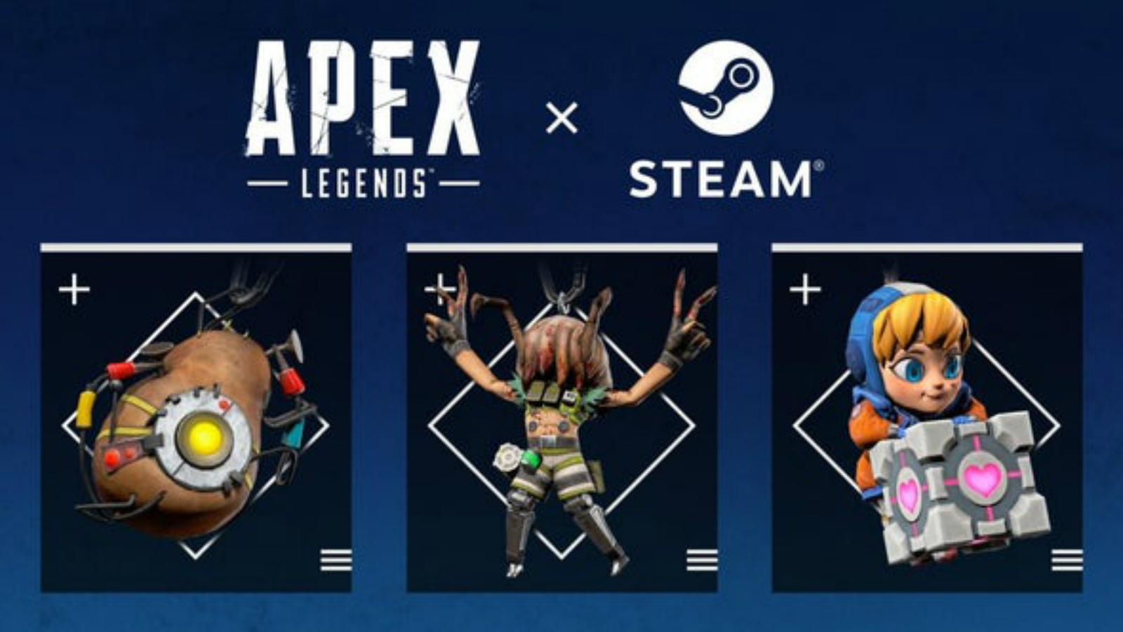 Drei Dampfwaffenanhänger für Apex Legends Steam