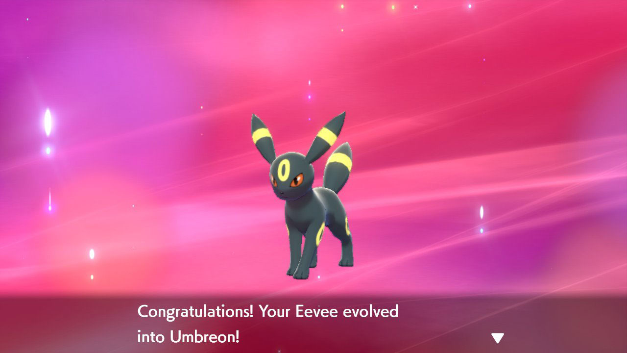 Eevee entwickelt Umbreon Pokemon