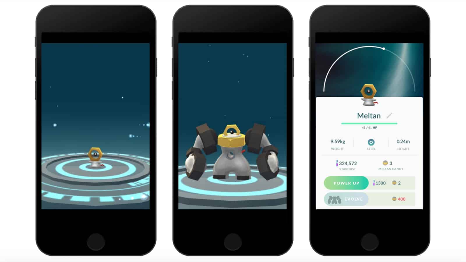 Pokemon Go Evolve Meltan zu Melmetal