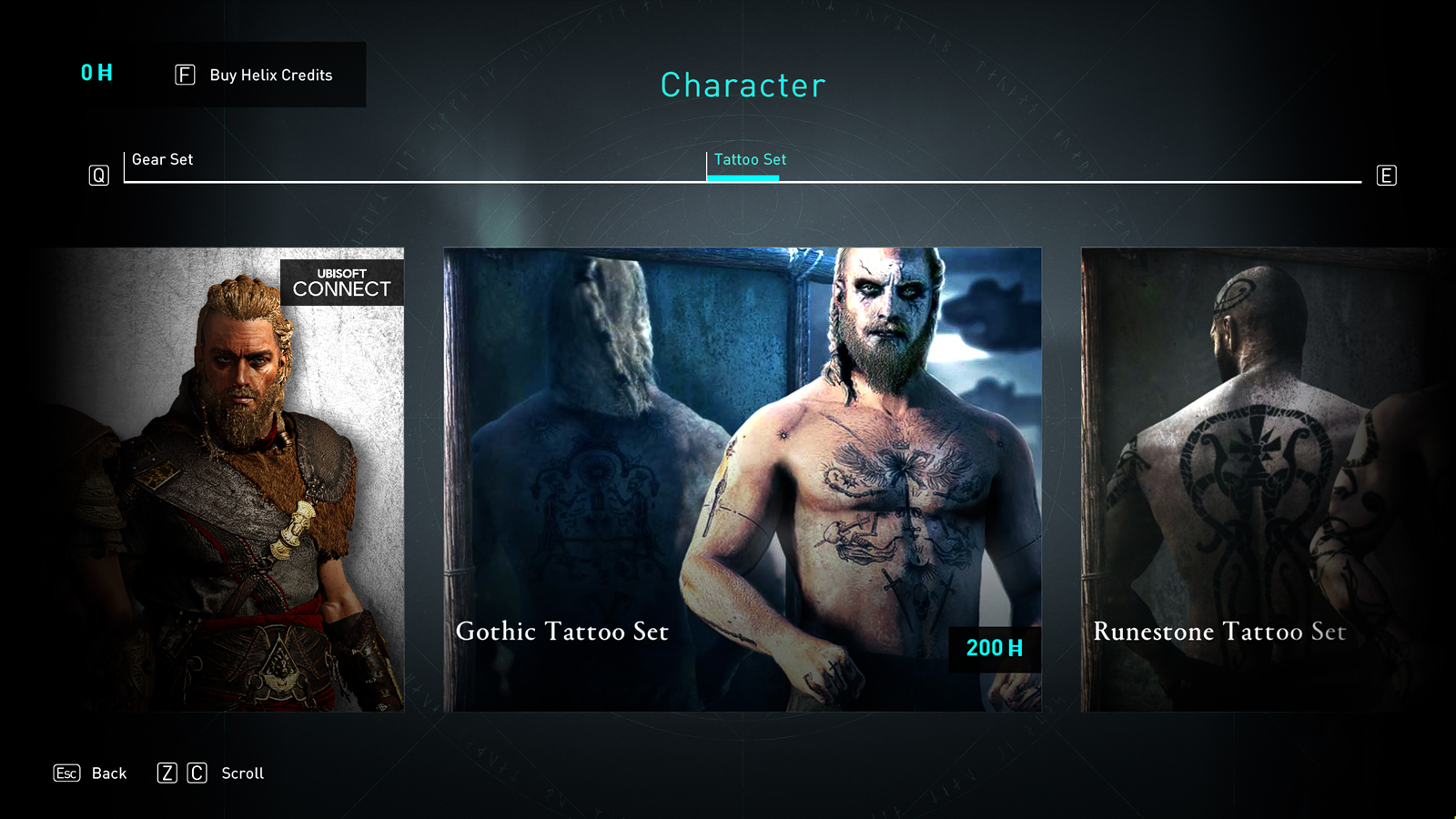 Gotisches Tattoo-Set in Assassins Creed Valhalla Ubisoft Store