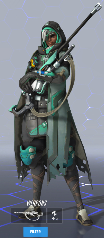 Overwatch Ana Türkis-Skin