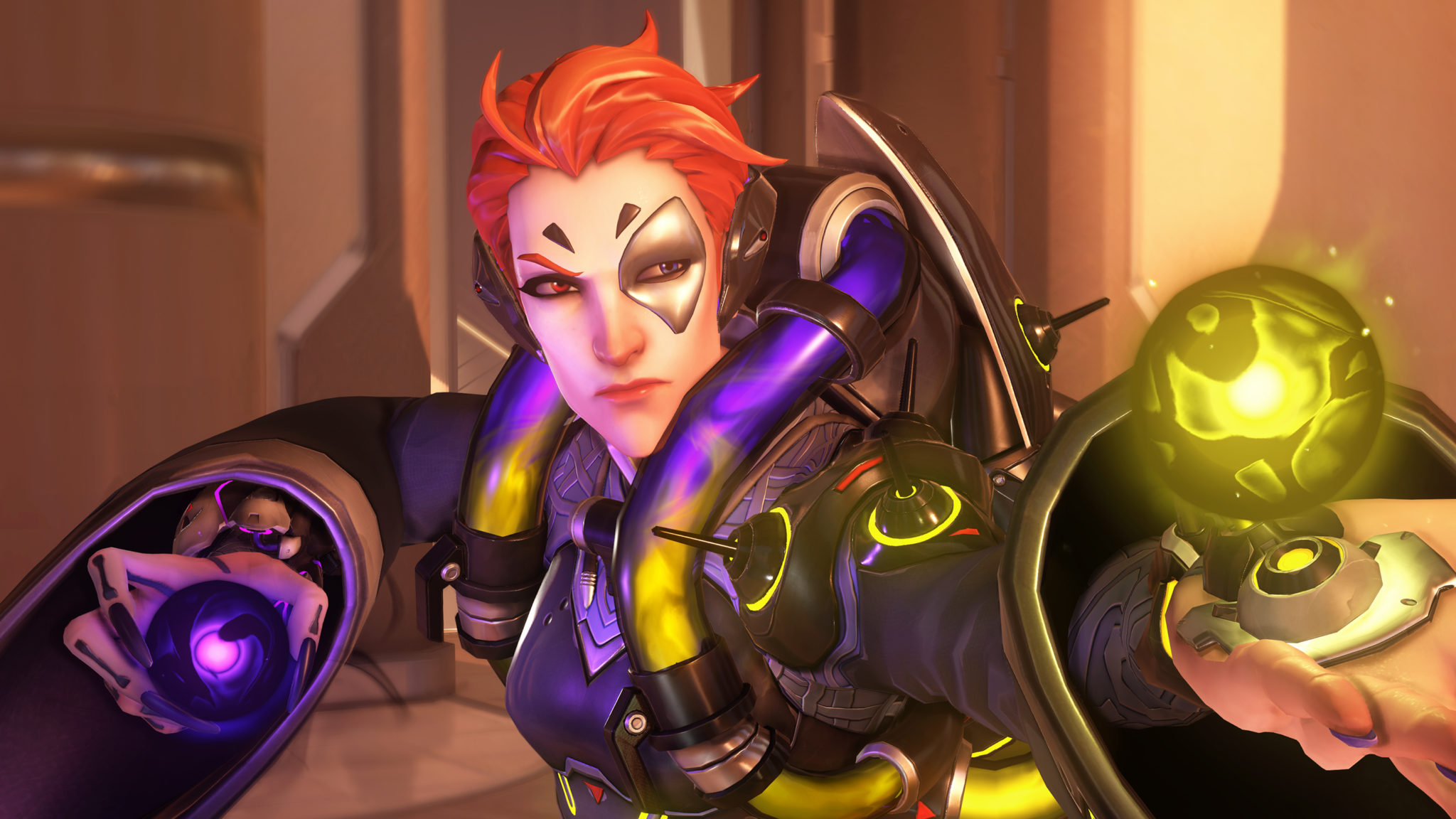 Overwatch-Held Moira auf Oasis