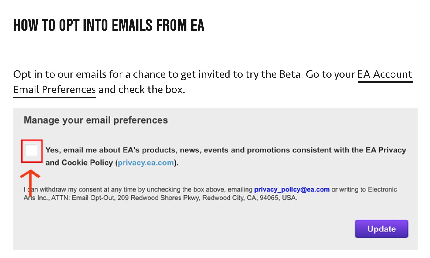 E-Mails zum Zugang zur FIFA 21-Beta