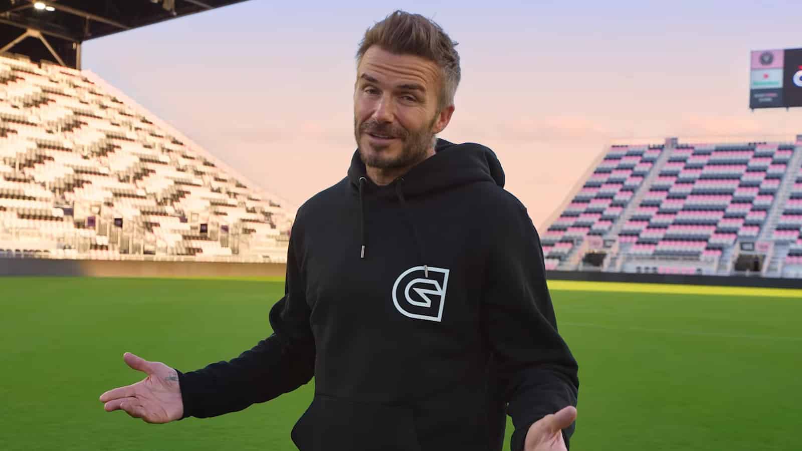 David Beckham trägt einen Guild-Hoodie