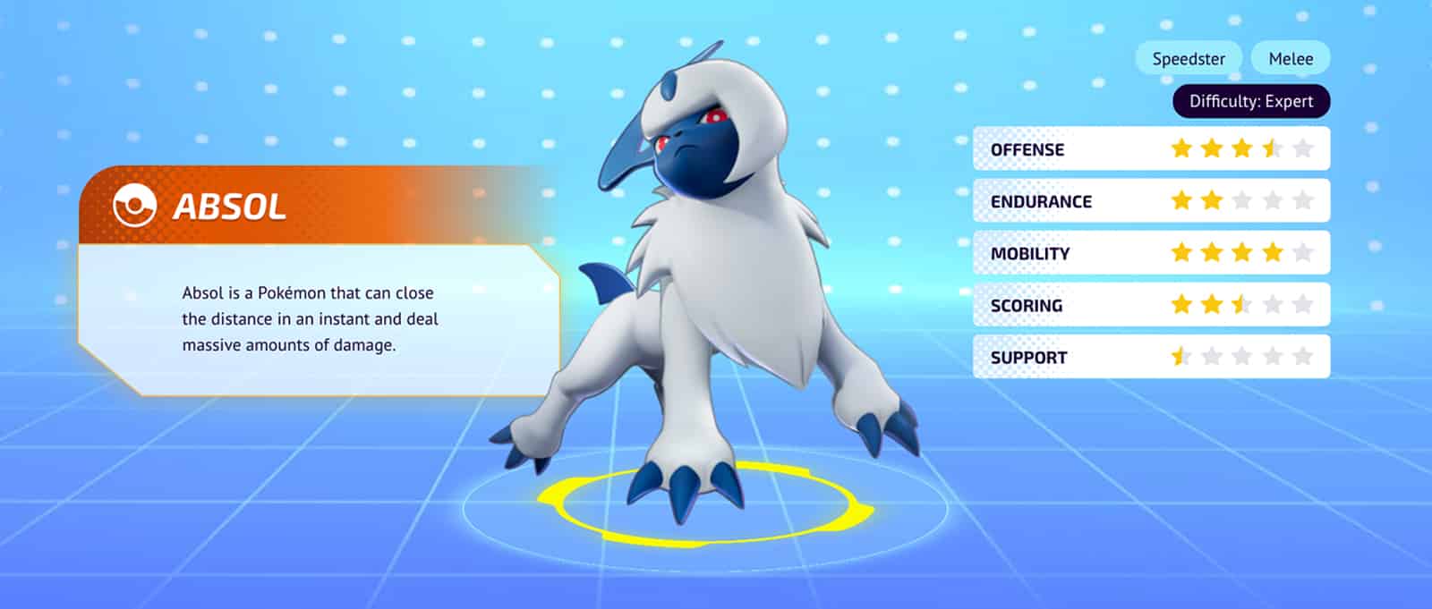 Pokemon Unite Absol-Statistiken