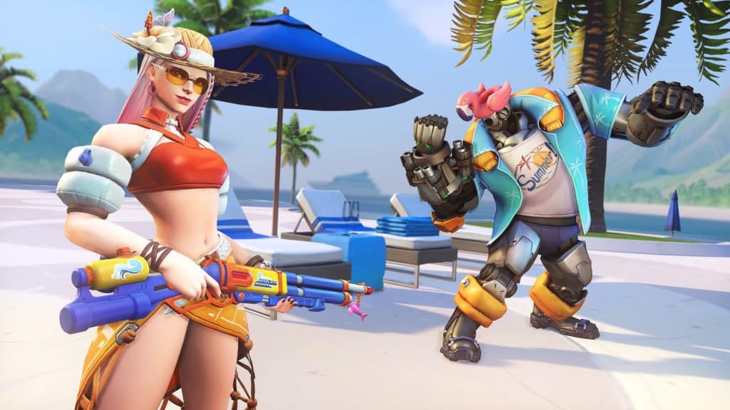 Overwatch Sommerspiele am Pool Ashe