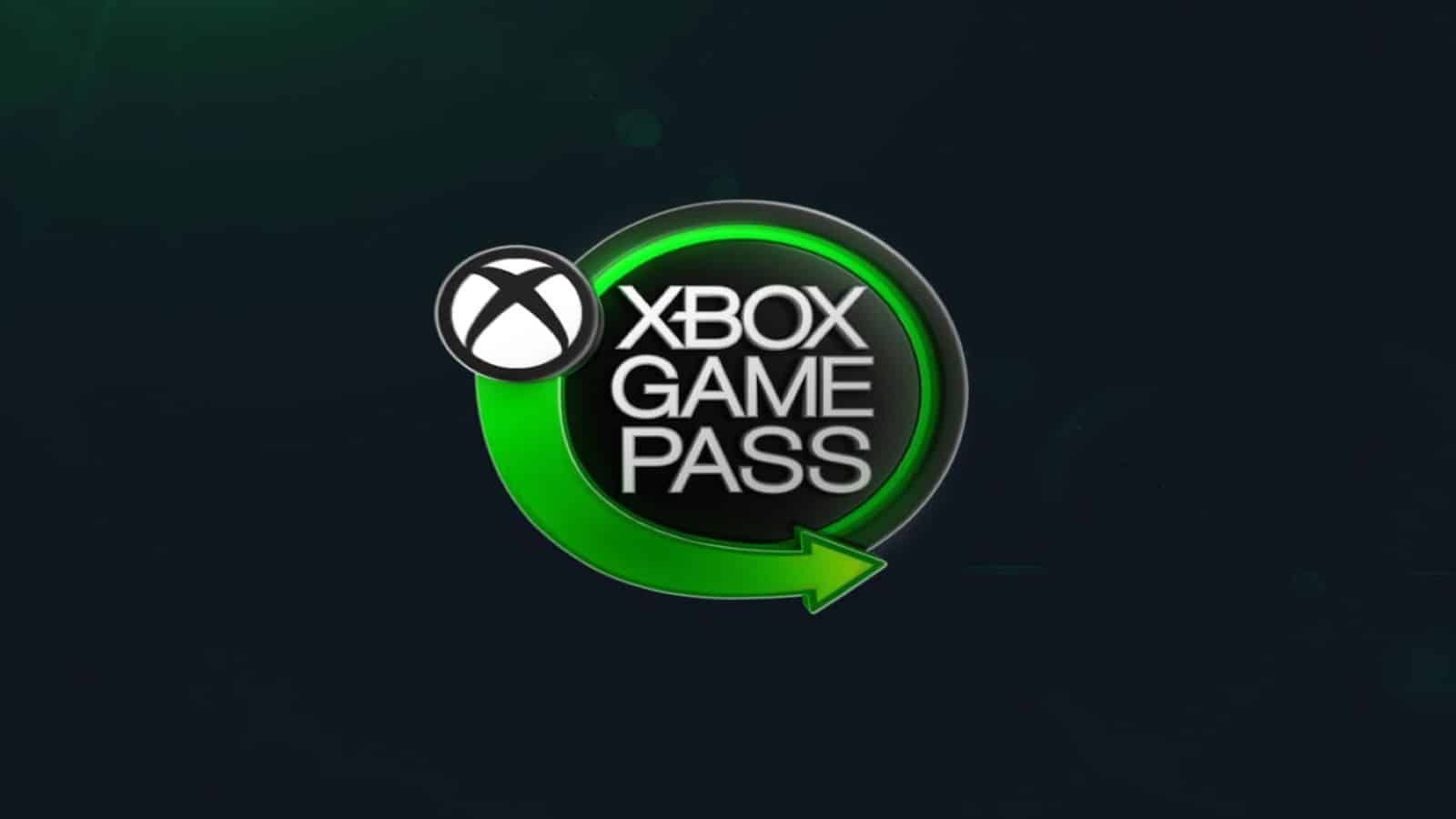Xbox Game Pass-Logo auf schwarzem Hintergrund