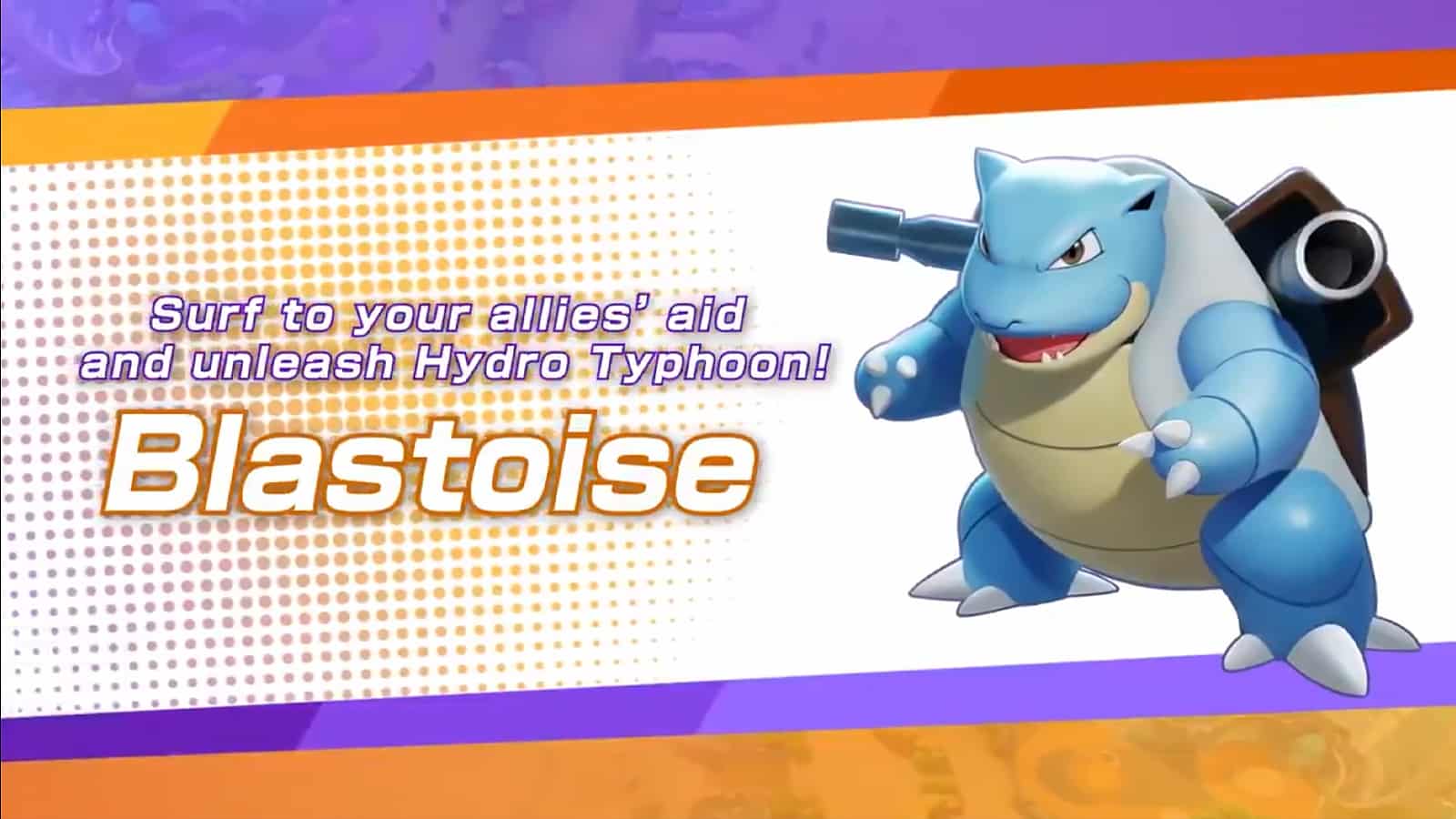 Pokemon Unite Blastoise Trailer-Kunst