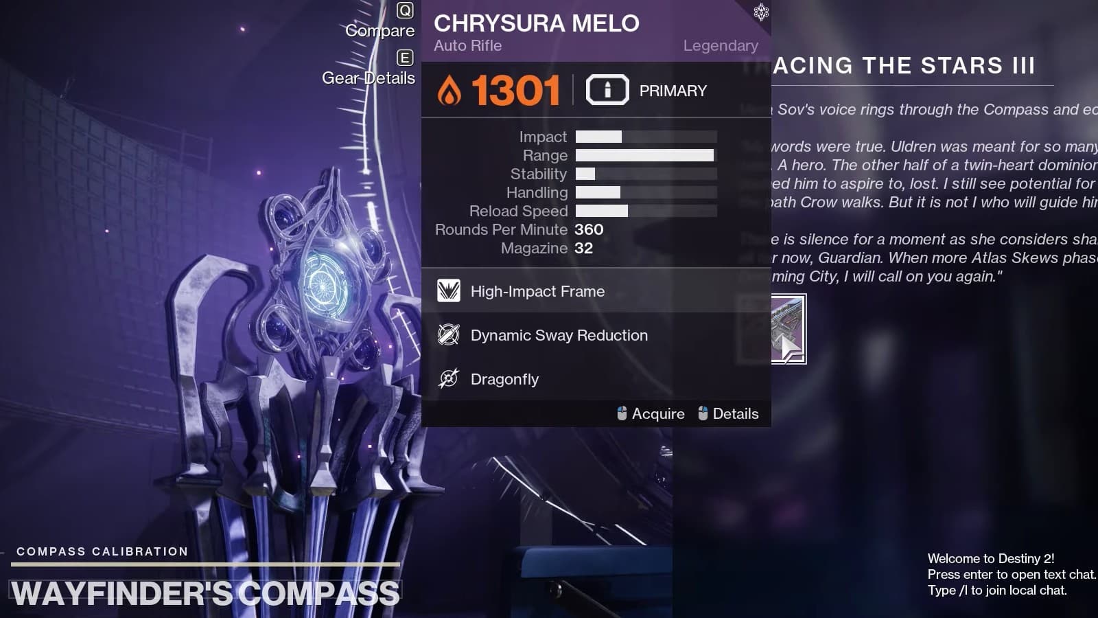 Destiny 2 Automatikgewehr Chrysura Melo