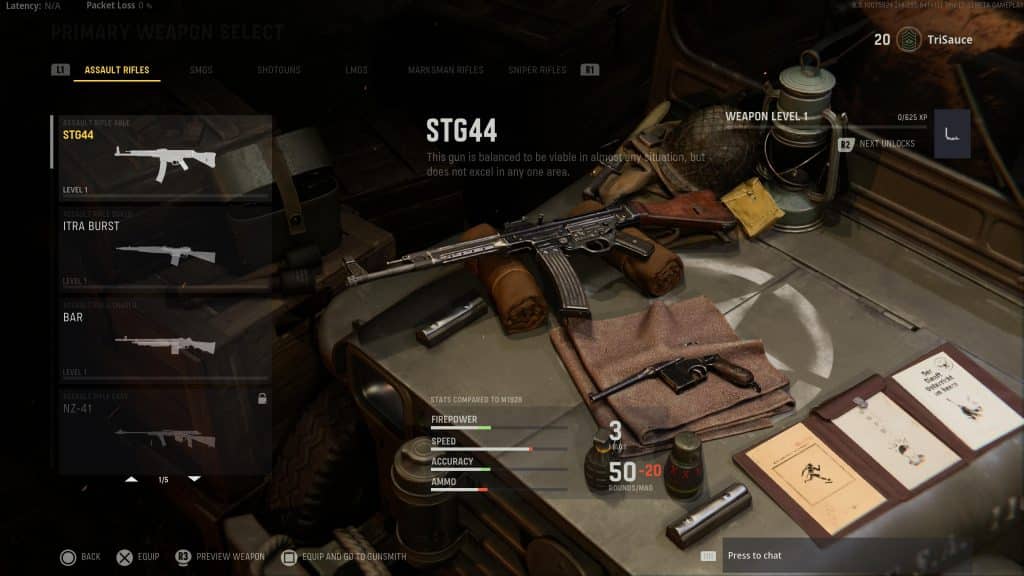 CoD Vanguard STG44-Loadout