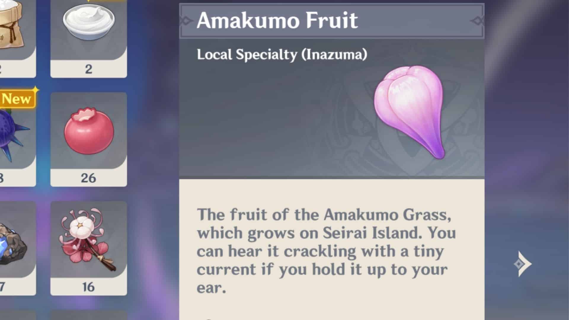 Amazkumo Fruit Standort