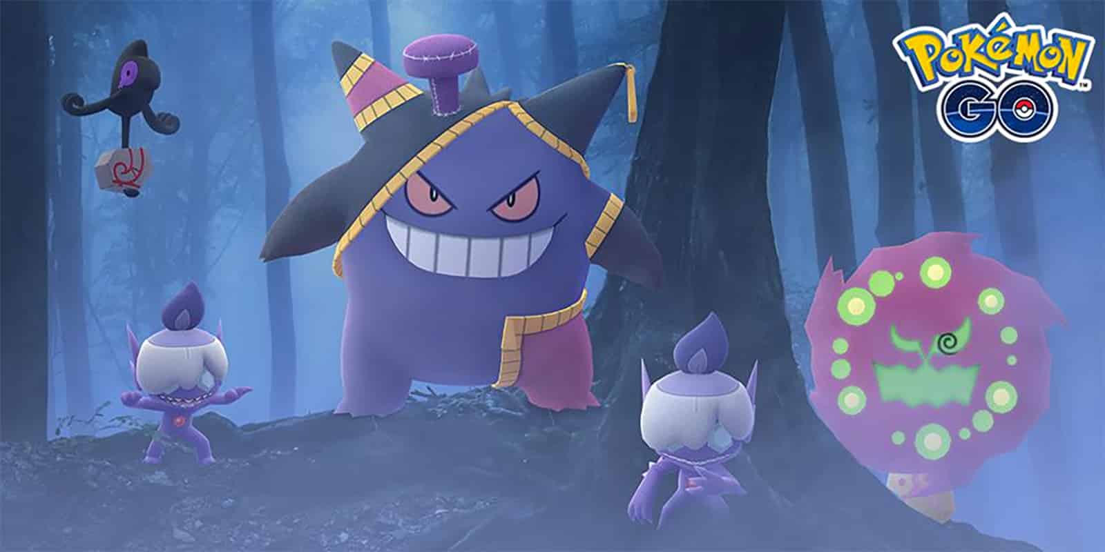 Gengar und Yamask im Halloween-Stil in Pokemon GO