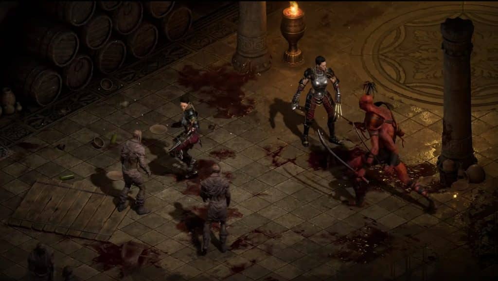 Diablo 2 Resurrected Assassin mit Shadow Warrior-Klon