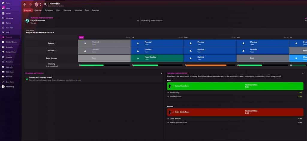 Football Manager 2022 Trainings-Screenshot