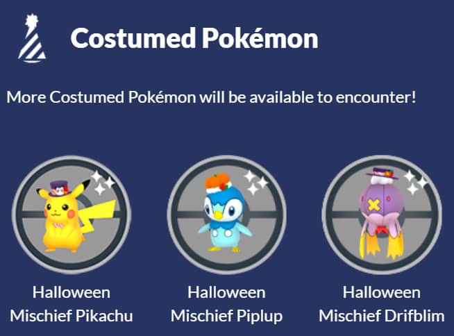 halloween kostüm pokemon in pokemon go
