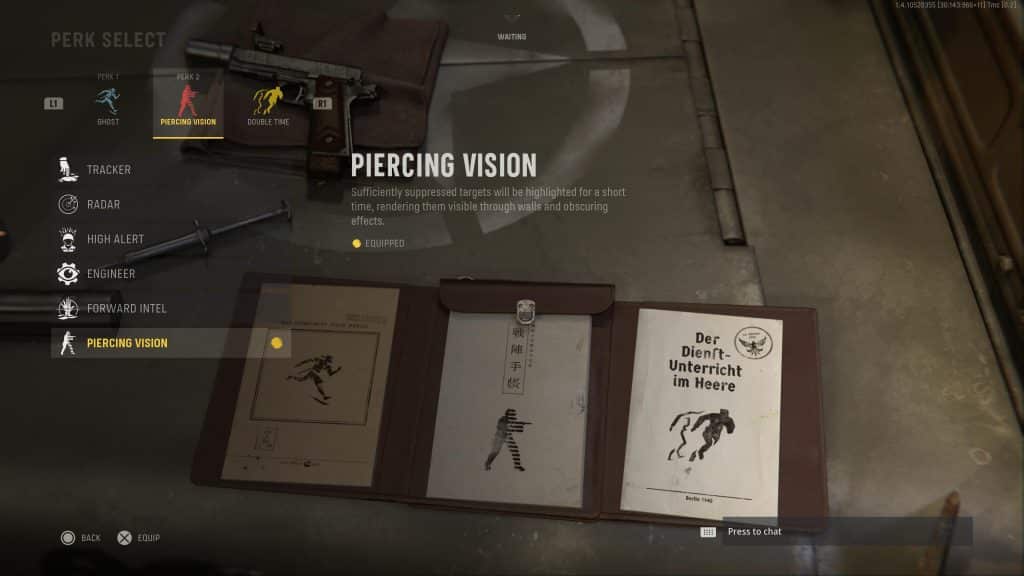 Ein Screenshot des Piercing Vision Perk in CoD Vanguard