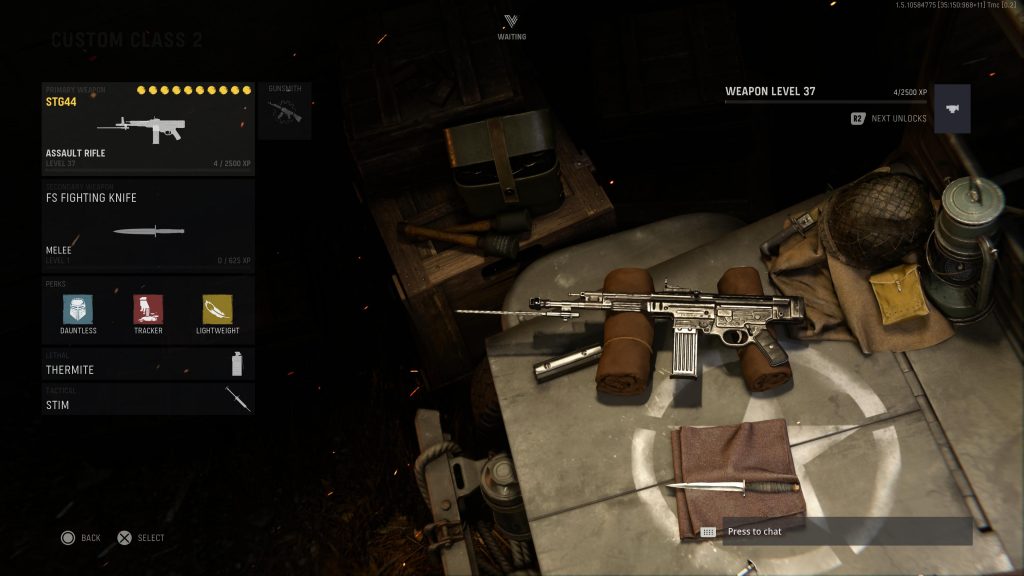 Ein Screenshot des CoD Vanguard Gunsmith