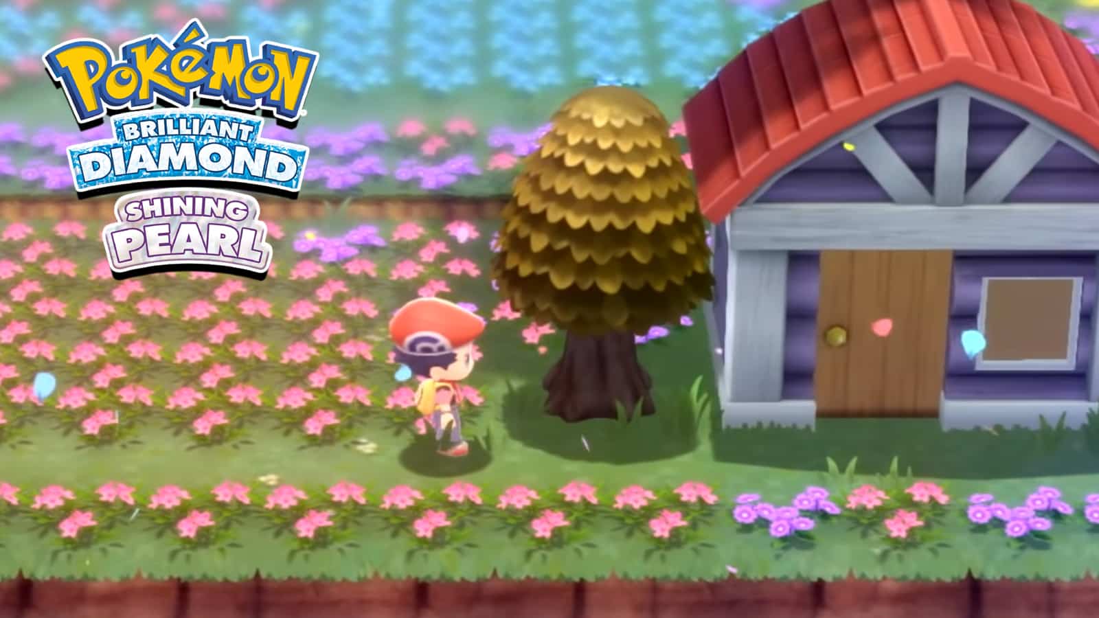 Pokemon Brilliant Diamond & Shining Pearl Lucas nähert sich dem Honigbaum-Trailer-Screenshot