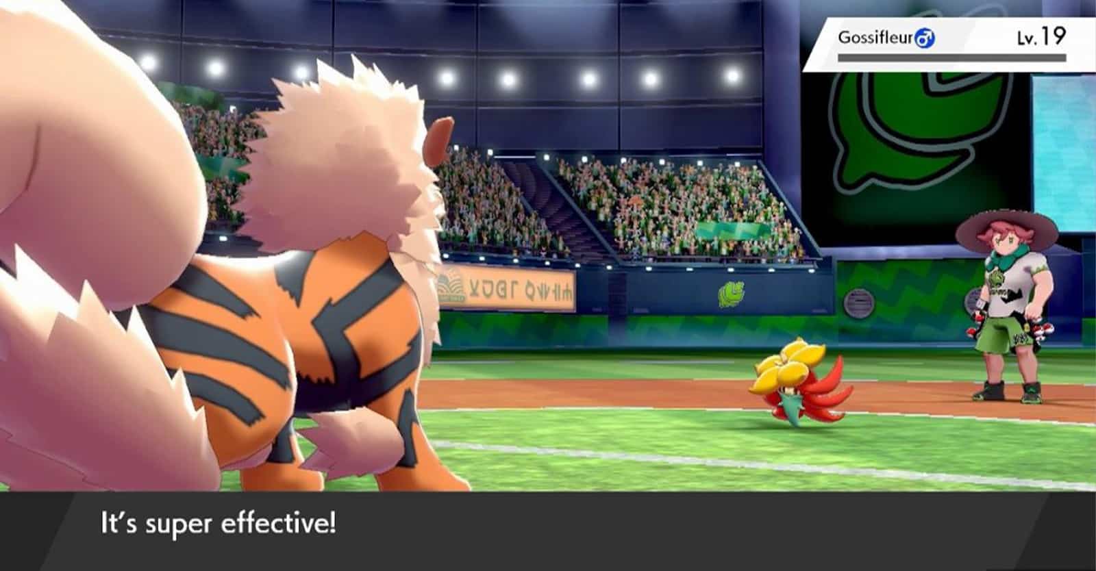 Pokemon Sword & Shield supereffektiver Move-Screenshot