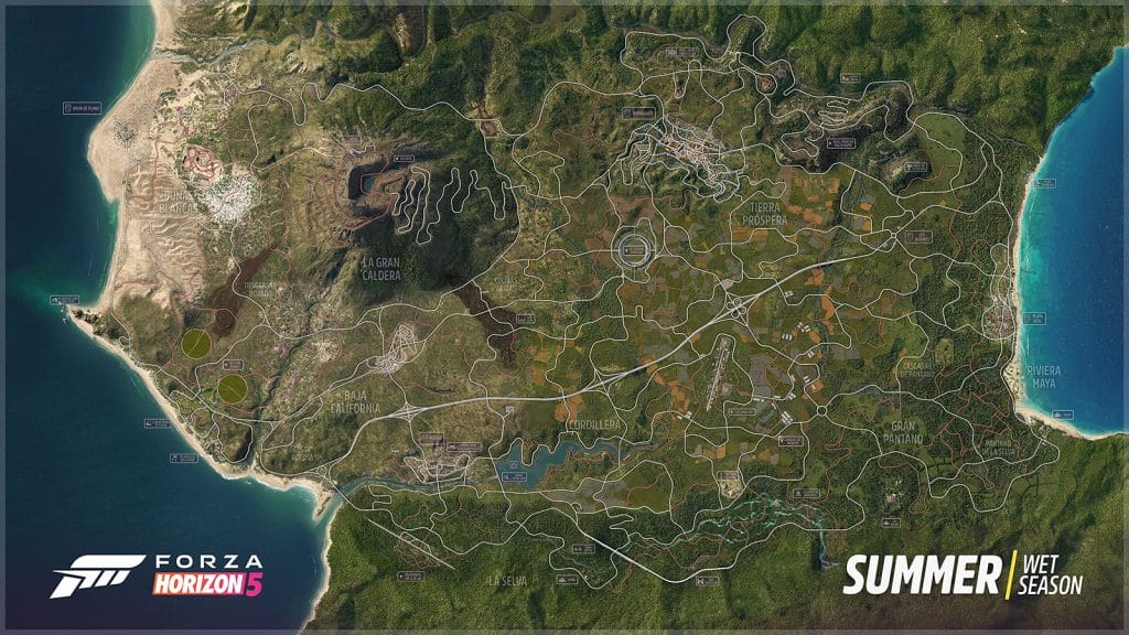 Forza Horizon 5 Karte