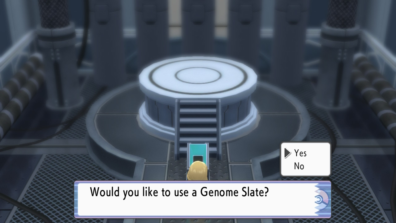 Pokemon Brilliant Diamond & Shining Pearl Genome Slate verwendet Screenshot