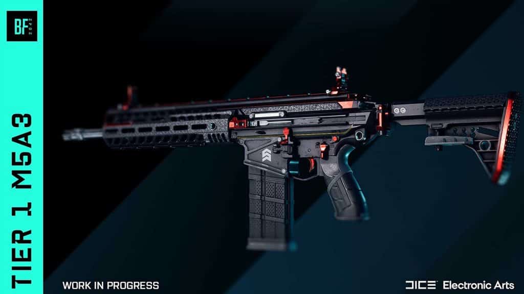Ein Screenshot einer Waffe mit Kosmetika in Battlefield 2042.