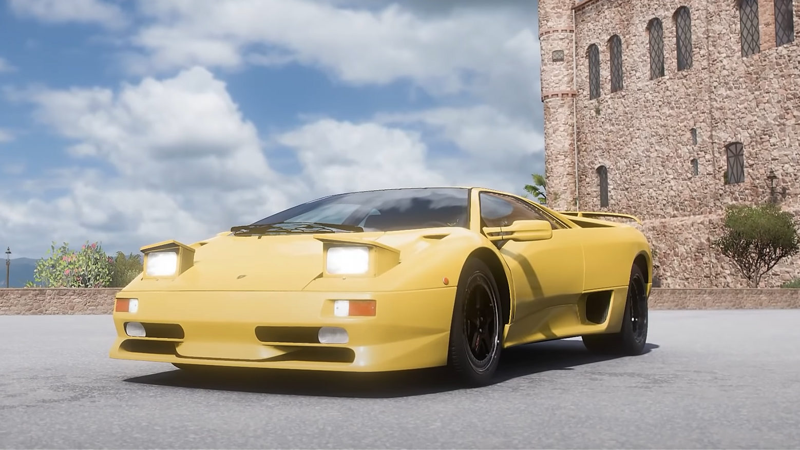 Der Lamborghini Diablo GTR in Forza Horizon 5, eines der schnellsten Drag-Cars