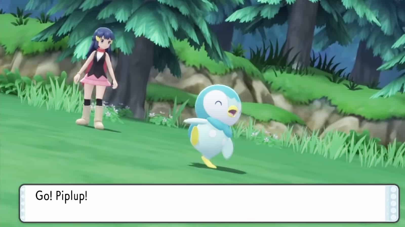 Pokémon Strahlender Diamant & Leuchtende Perle Shiny Sinnoh Starter Shiny Piplup Screenshot