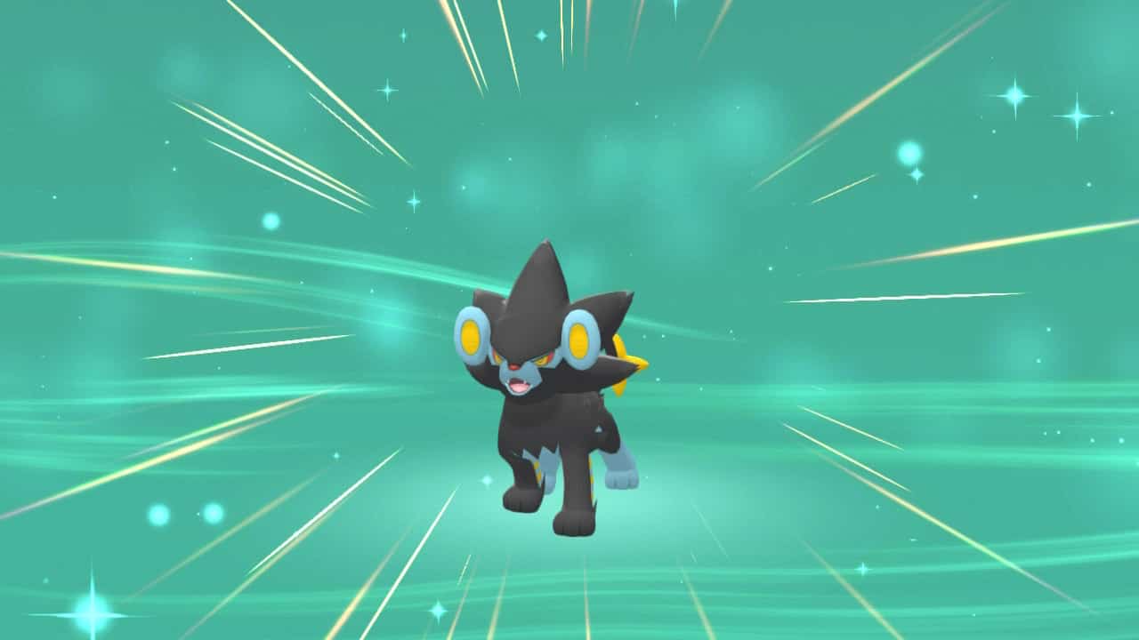 Screenshot der Evolutionssequenz von Pokémon Strahlender Diamant & Leuchtende Perle Luxray