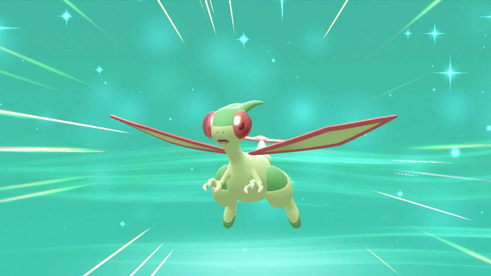 Pokémon Strahlender Diamant & Leuchtende Perle Flygon Evolutionsbildschirm