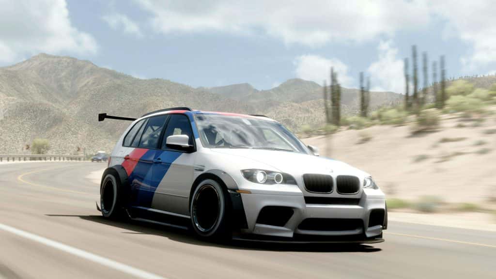 Ein Bild des schnellsten Drag-Cars, des BMW X5 M Forza Edition in Forza Horizon 5