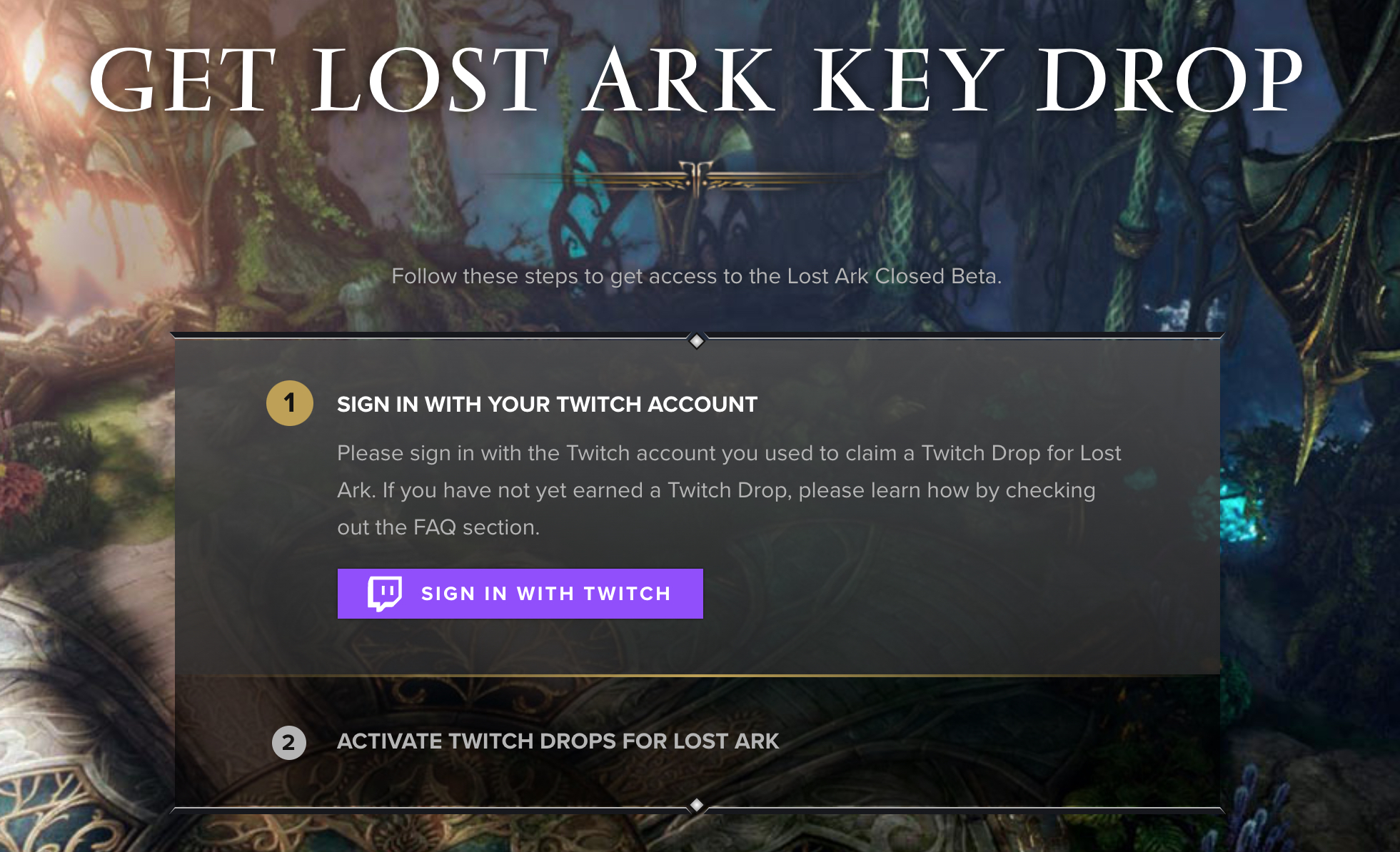 Lost Ark Twitch lässt den Anmeldebildschirm fallen