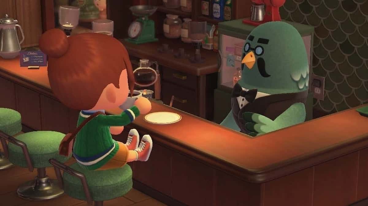 Animal Crossing-Spielerbesuche brewster the barista's cafe