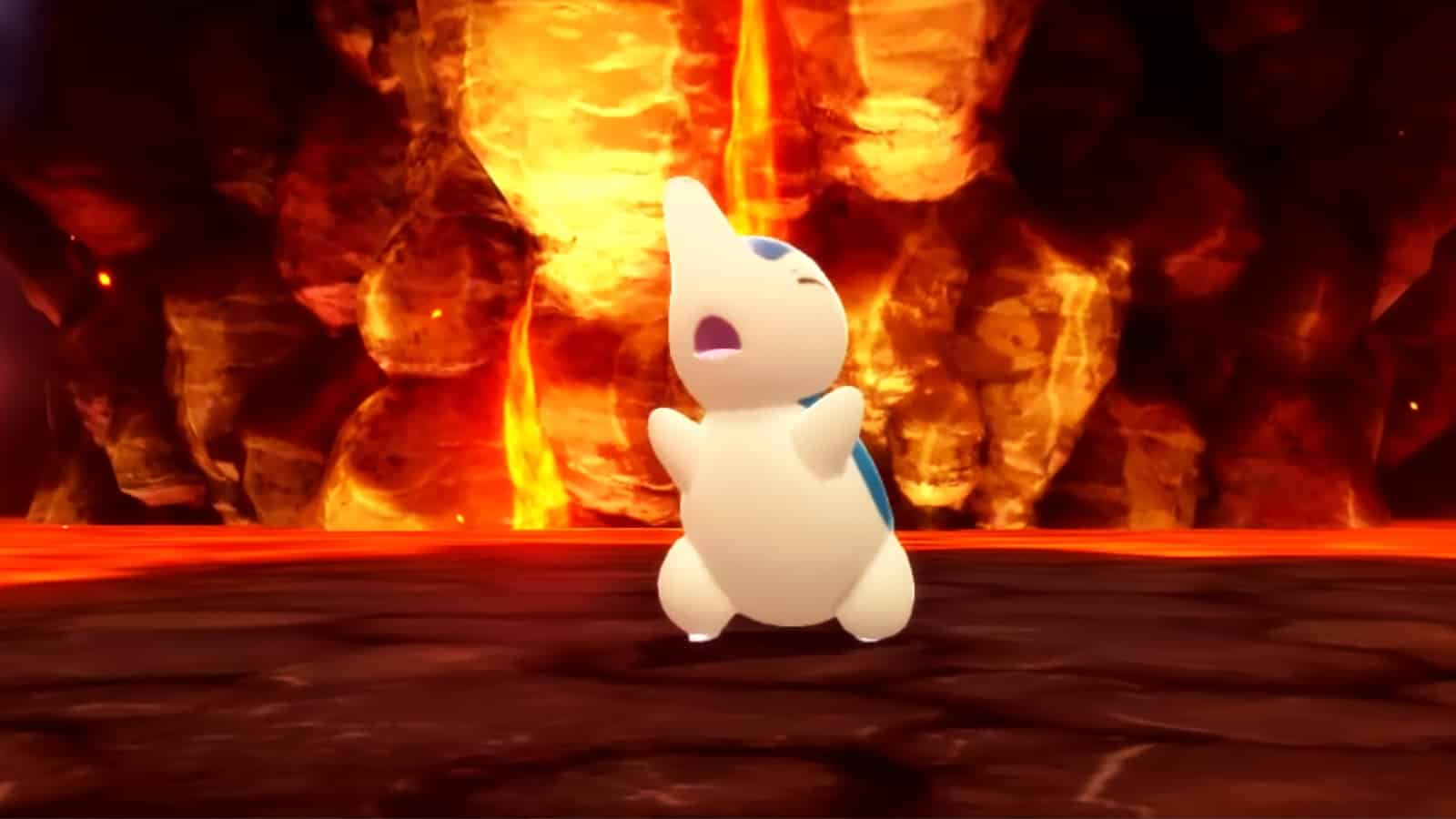 Pokémon Strahlender Diamant & Leuchtende Perle Cyndaquil Spawn Battle Screenshot