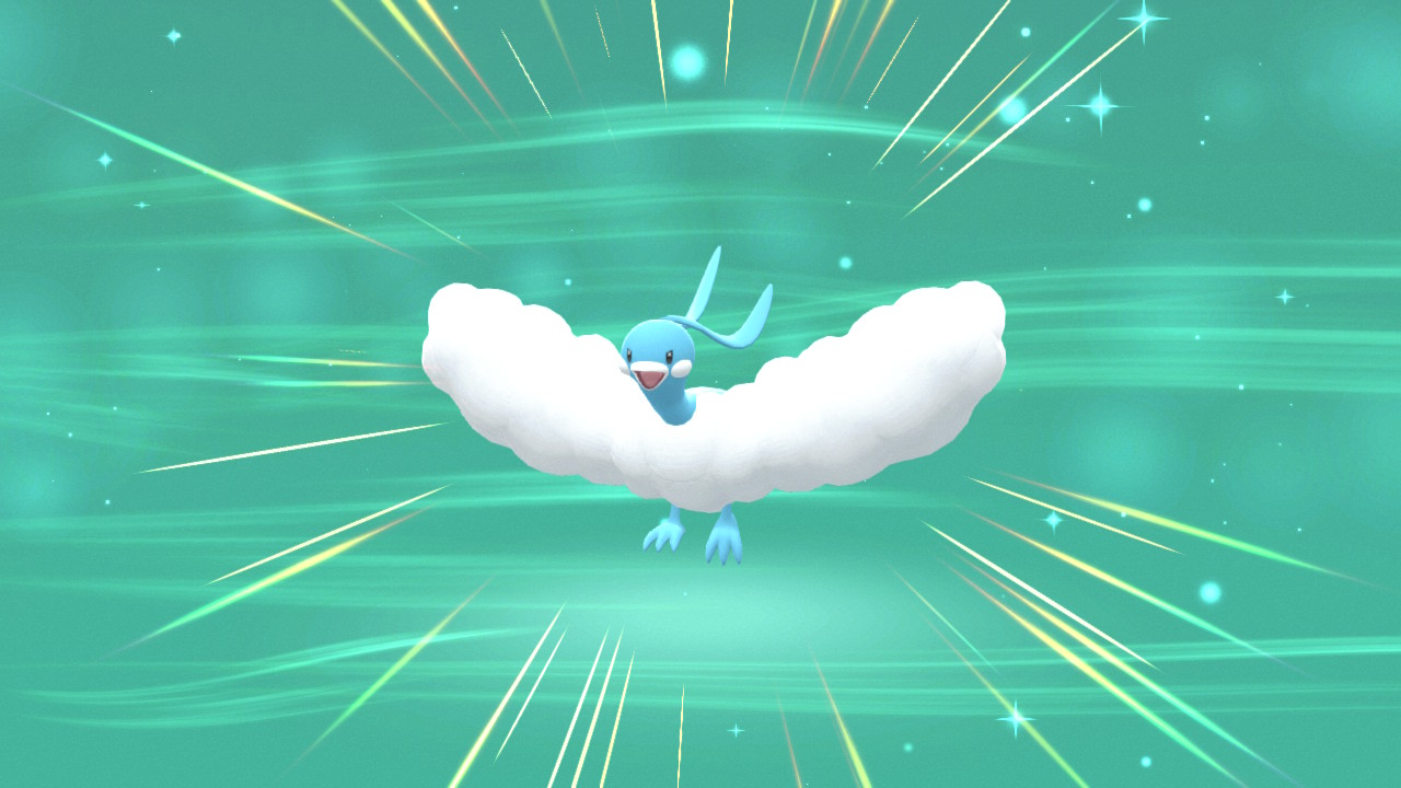 Altaria-Evolution in Pokémon bdsp