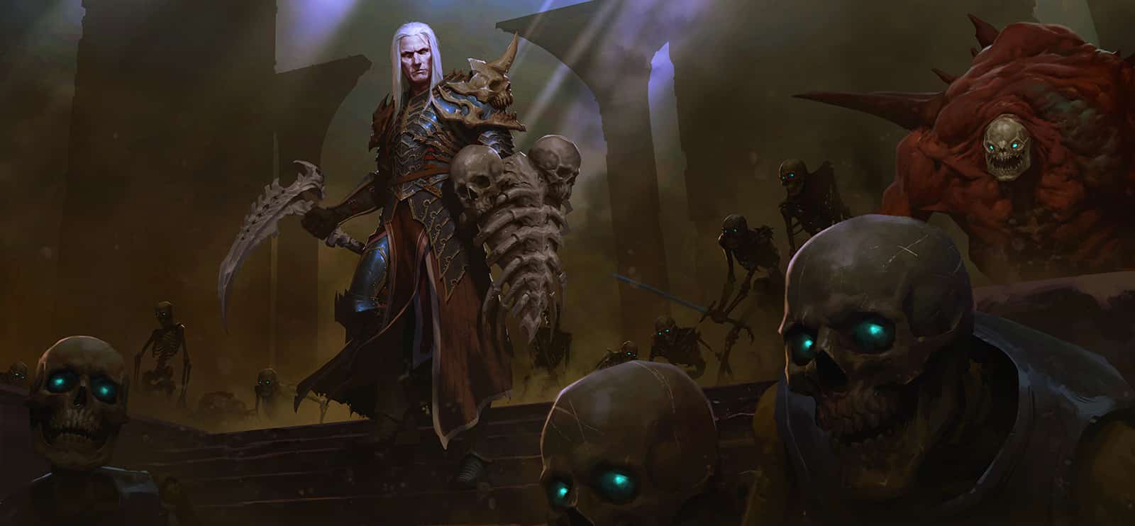 Artwork des männlichen Nekromanten in Diablo 3