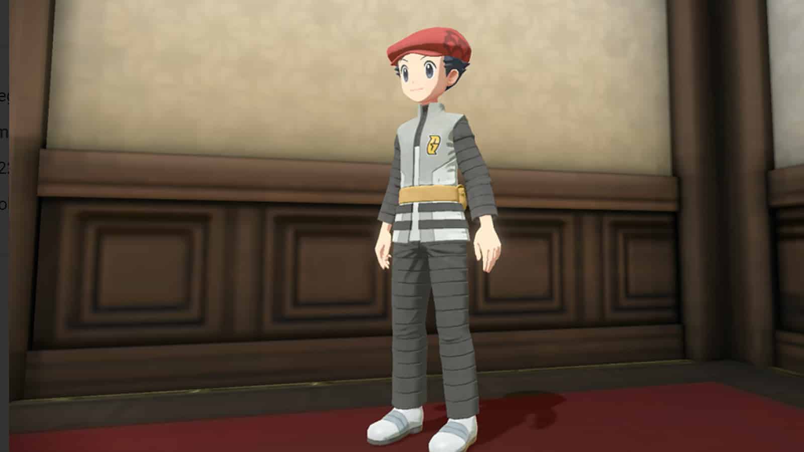 Pokémon Legends Arceus Protagonist Lucas Modern Team Galactic Set Screenshot