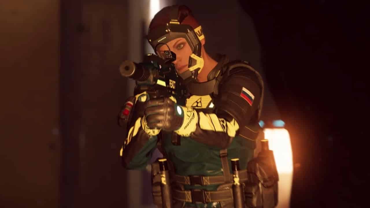 Finka mit Gewehr in Rainbow Six Extraction