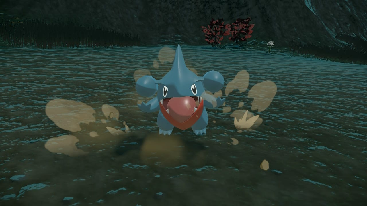 Pokémon Legends Arceus Gible-Angriffs-Screenshot