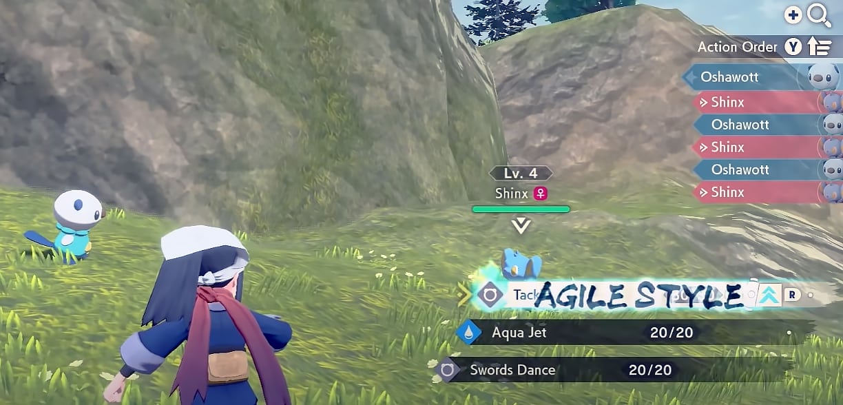 Screenshot von Pokémon Legends Arceus Battle Styles