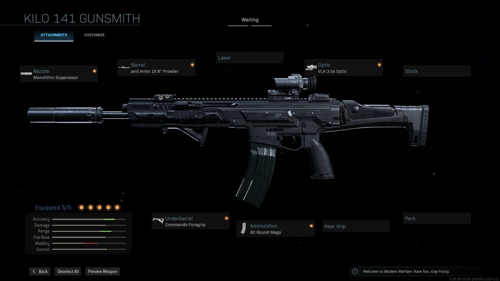 Kilo 141 Warzone-Loadout