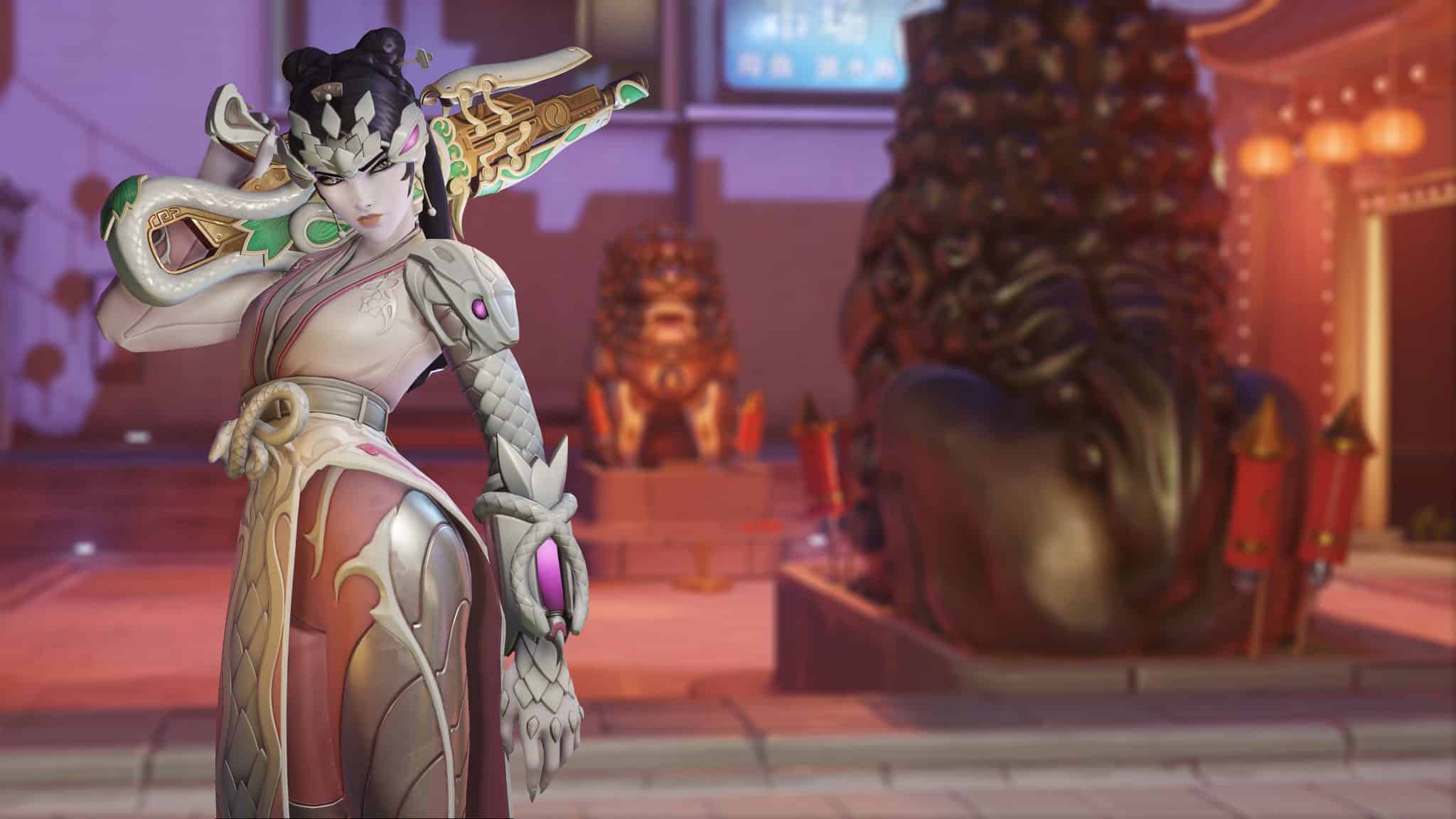 Overwatch Mondneujahr blasse Schlangen-Witwenmacherhaut 2021