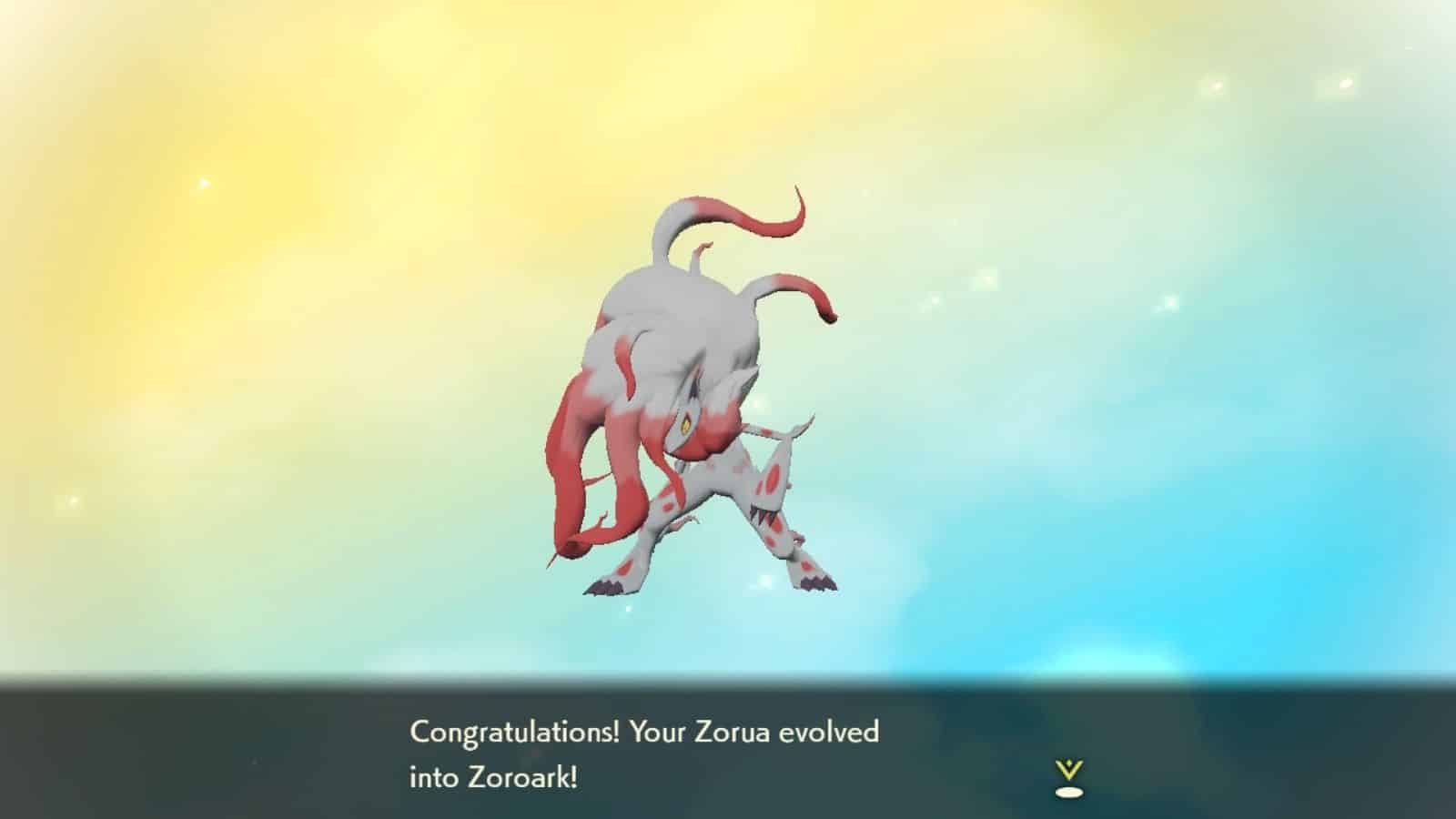 Entwicklung von Hisuian Zoroark in Pokémon-Legenden Arceus