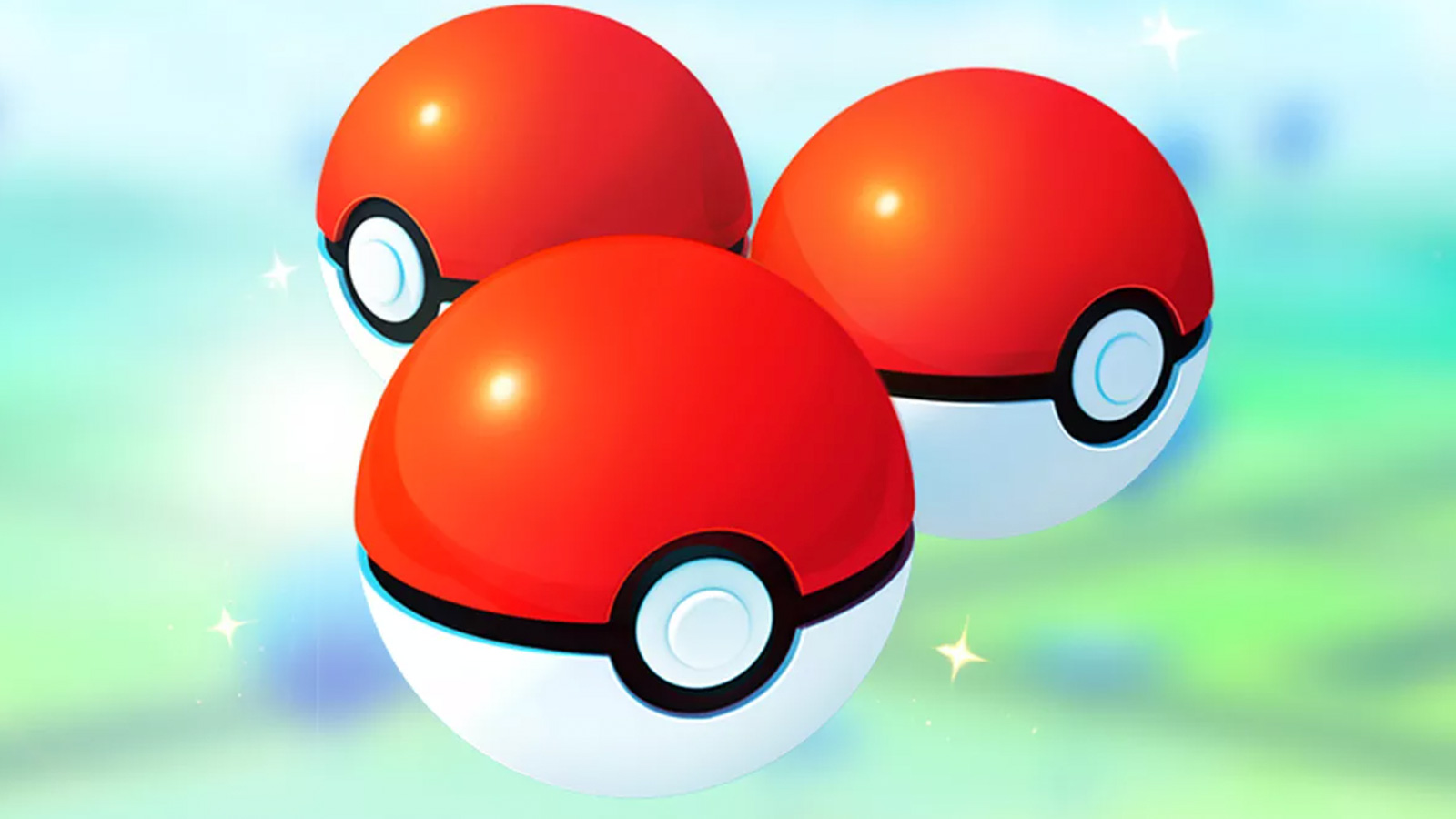 Screenshot von Pokeballs in Pokémon Go