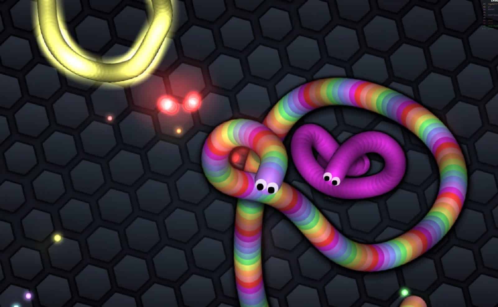 In-Game-Screenshot von Slither io