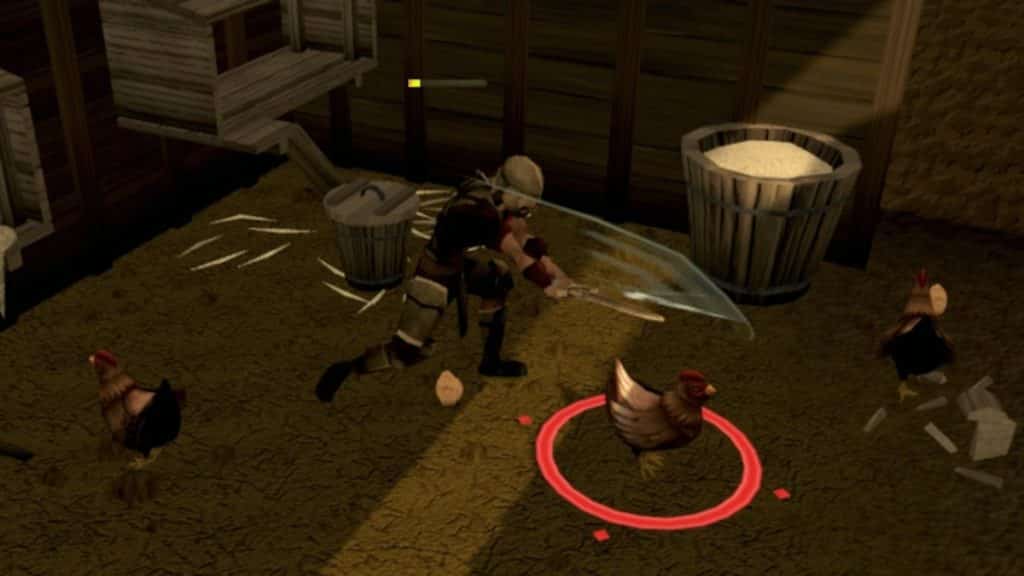 RuneScape-Spieler tötet Hühner